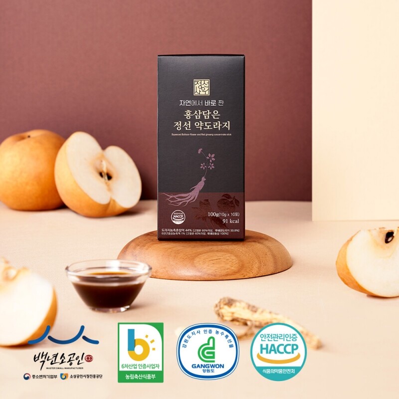 정선몰,정선사위 홍삼담은 정선약도라지 30개입 (300g)