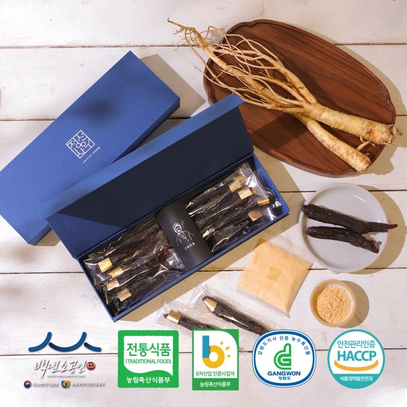 정선몰,정선사위 우수문화상품지정 수제 국산 더덕정과250g 고품격 명절선물