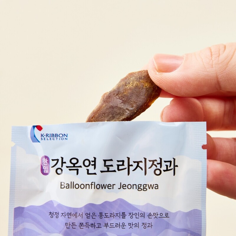 강원더몰,정선사위 국산 수제 콩고물 한입 도라지정과,더덕정과 70g
