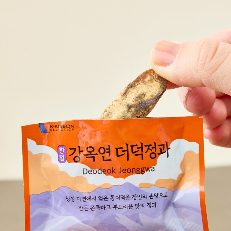 강원더몰,정선사위 국산 수제 콩고물 한입 도라지정과,더덕정과 70g