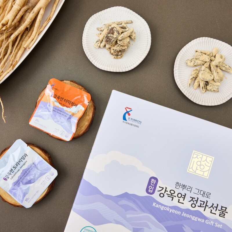 정선몰,정선사위 국산 수제 콩고물 한뿌리 그대로 한입 도라지정과,더덕정과 280g