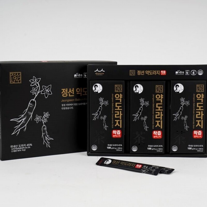 정선몰,(살수록할인)정선사위 도라지스틱 약도라지청 착즙원액 30포×3박스